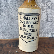 Load image into Gallery viewer, Vintage 1890s British Stone Ginger Beer Bottle Vase
