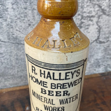 Load image into Gallery viewer, Vintage 1890s British Stone Ginger Beer Bottle Vase
