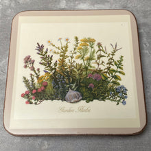 Load image into Gallery viewer, 5x Vintage Country Cottage Core Garden Herbs &amp; Flowers Coasters in Box by Pimpernel
