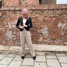 Load image into Gallery viewer, Vintage Italian 1990s fitted black satin blazer jacket
