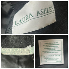 Load image into Gallery viewer, Vintage Black 1980s Cropped Laura Ashely Wool Jacket/Blazer
